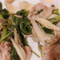 クックS5N2AF☆'s cooksnap of when they made ワインに合う♪空芯菜と豚肉のにんにく炒め.