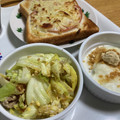 リラシャン's cooksnap of when they made 簡単！豚とキャベツとふんわり卵の炒め物.