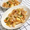 ゆづキッチン's cooksnap of when they made 豚こま豆腐とニラのキムチ炒め【作り置き】.