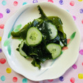 チェックのミニくま's cooksnap of when they made 簡単きゅうりとわかめの和え物.