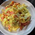 ＭＩ−ＳＡＮ's cooksnap of when they made キャベツ・ピーマン・炒り卵カレーマヨ和え.