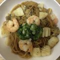 かおり♡♡♡'s cooksnap of when they made たんぱく質たっぷり 海鮮焼きそば.