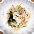 yukakoyamagisi's cooksnap of when they made もやしとワカメの絶品ナムル.