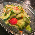 バウチャン's cooksnap of when they made キュウリとトマトとかにかま　簡単サラダ！.