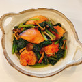ほろぴ's cooksnap of when they made 塩鮭と小松菜のオイスター炒め.