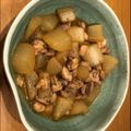maezuchu's cooksnap of when they made 大根と鶏肉の甘辛煮.