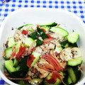 ととろ＆めい's cooksnap of when they made ツナ缶できゅうりとみょうがの梅和え.