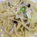 HSHG's cooksnap of when they made 牛乳で！キャベツとツナのクリームパスタ.