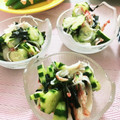 フジぽん's cooksnap of when they made 胡瓜とかにかまの酢の物.