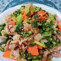☆３匹の子ぶた☆'s cooksnap of when they made お弁当に！大根菜と豚肉の生姜味噌炒め.