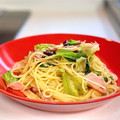 かっちゃん杉's cooksnap of when they made 簡単！ハムとレタスのペペロンチーノ風.