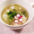 クックHG9V8Y☆'s cooksnap of when they made ☆ウェイパーとこしょうのレタススープ☆.