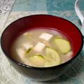 マユピ's cooksnap of when they made 意外！美味しい☆ズッキーニのお味噌汁.