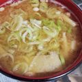 hozunyam's cooksnap of when they made 納豆汁〜きのこたっぷり♫.