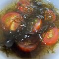 amileamila's cooksnap of when they made 【簡単すぎる】もずくトマト.