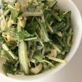 さゆゆゆこ's cooksnap of when they made 水菜と卵だけの簡単サラダ.