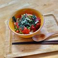 komutatata's cooksnap of when they made まぐろキムチ丼.