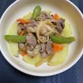 なっさん姫's cooksnap of when they made 煮込まない♪生姜焼き肉じゃが.