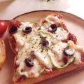 とのチャマ's cooksnap of when they made ☆ミートソース・ピザトースト.