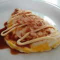 はちれ's cooksnap of when they made 朝食にも♪簡単♪オムレツをお好み焼き味で.