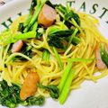 U☆kaoru's cooksnap of when they made ソーセージとほうれん草の和風パスタ.