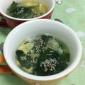 赤い電話's cooksnap of when they made わかめスープ.