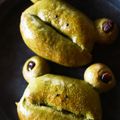 kazz72's cooksnap of when they made かえるの抹茶＆甘納豆☆パン.