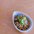 hiroerico's cooksnap of when they made 納豆・梅・胡瓜の和え物.