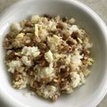 Ruriluru's cooksnap of when they made チーズで味変。納豆と鶏そぼろのまぜご飯.