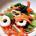 satoママン's cooksnap of when they made 小松菜と人参と竹輪のナムル.