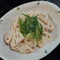 tsumusio's cooksnap of when they made れんこんのたらこマヨサラダ.