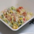クック2AVWAQ☆'s cooksnap of when they made トマトとキュウリとコーン☆オーロラサラダ.