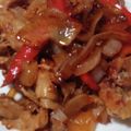 ヨシヨッシー's cooksnap of when they made パプリカと豚こま肉のにんにくしょうゆ炒め.