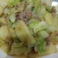 セグちゃん's cooksnap of when they made 春レシピ⭐️春キャベツと新じゃがの煮物.