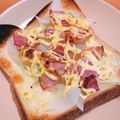 pukukoko's cooksnap of when they made 新玉ねぎとベーコン☆トースト.