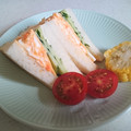 にゃんがす's cooksnap of when they made 卵とチーズときゅうりのサンド.
