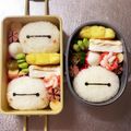 Chaaa_room's cooksnap of when they made キャラ弁 ベイマックスおにぎり.