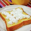 ふうはっちゃん's cooksnap of when they made ホイップクリームトースト♪.
