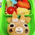 S＊mama♡'s cooksnap of when they made 妖怪ウォッチ☆コマじろう＊キャラ弁.