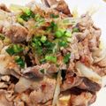 mufuron's cooksnap of when they made おつまみに最高♪豚肉と塩らっきょう炒め.