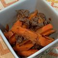 うきゆき０４'s cooksnap of when they made 【農家のレシピ】にんじんと牛肉の酢醤油煮.