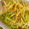 ネコのみさき's cooksnap of when they made シャキシャキ☆豚バラ肉と豆苗のもやし炒め.