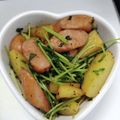 ミロ9607's cooksnap of when they made じゃがいもと豆苗の簡単炒め.
