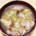 わたさな2016's cooksnap of when they made なめこときゃべつのお味噌汁.