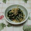 レオミウ's cooksnap of when they made 栄養満点♪　にらともやしのナムル.