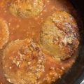 Yosaroh's cooksnap of when they made ワンパン 簡単 煮込みハンバーグ.