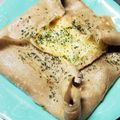 77番の母's cooksnap of when they made 超簡単☆カフェで食べたそば粉のガレット♡.