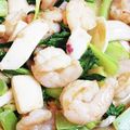 monjimari's cooksnap of when they made エビと小松菜のオイスターソース炒め.