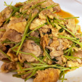 さうるママ♡'s cooksnap of when they made ふわふわ卵と豚肉の豆苗炒め.