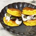 ナピト's cooksnap of when they made プチホットケーキ♡ミルクホイップサンド.